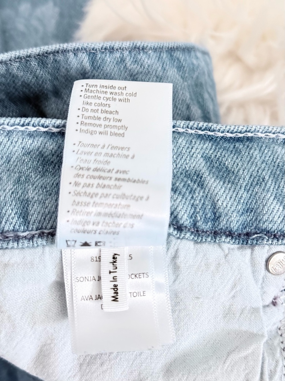 PAIGE Sonja Wide Leg Jeans Ava Jacquard Toile Floral Blue Size 29 - Picture 7 of 10